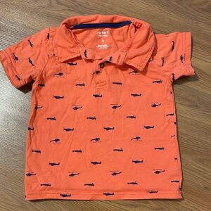 ✨8/$10. Carters. Helicopter Polo. 3T